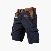 Herren-Utility-Shorts mit Taschen für Freizeit und Abenteuer in Marine