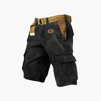 Herren-Utility-Shorts mit Taschen für Freizeit und Abenteuer in Schwarz