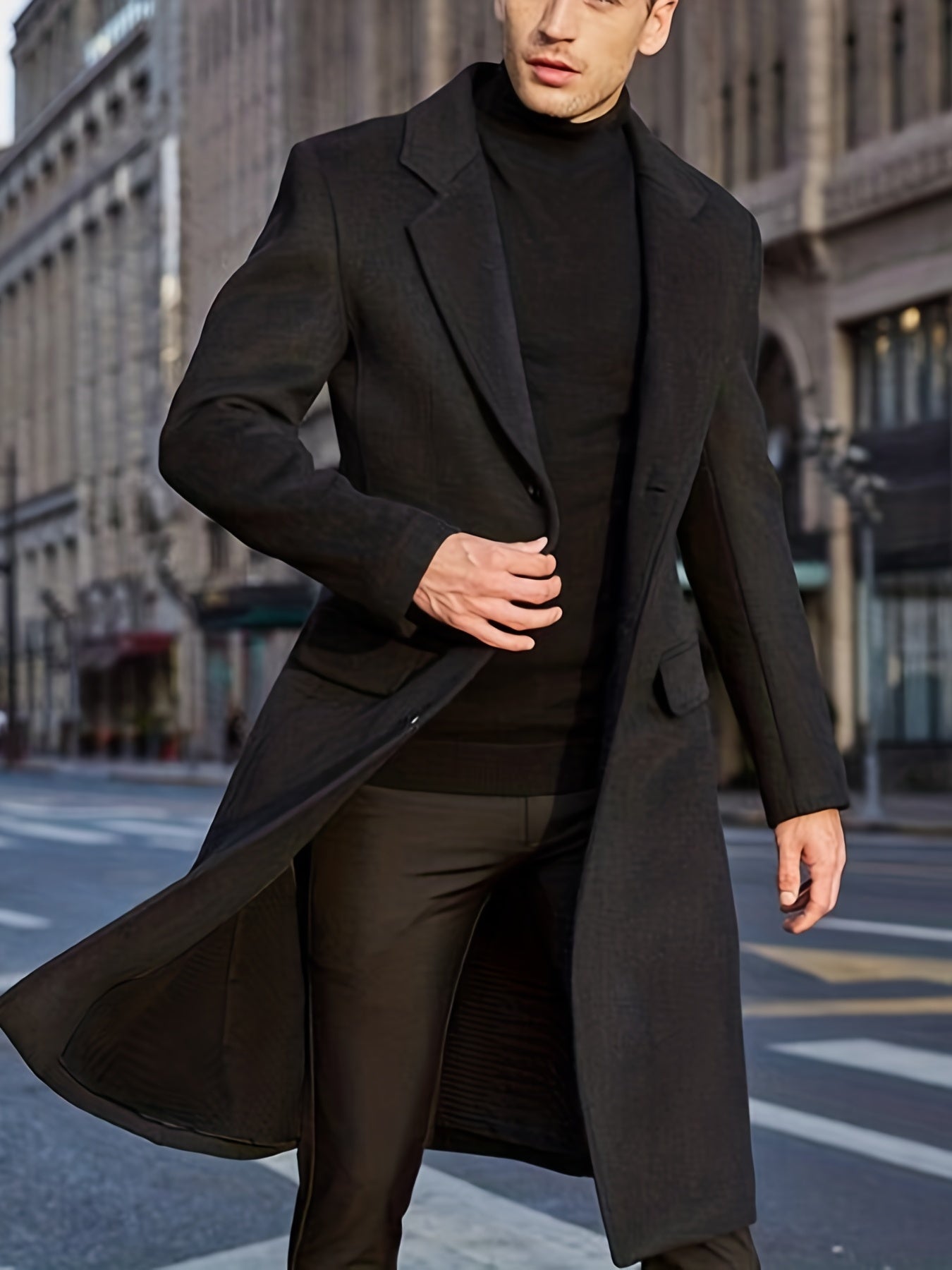 Stilvolle Retro Trench Winterjacke für Herren | Ideal für den Winter