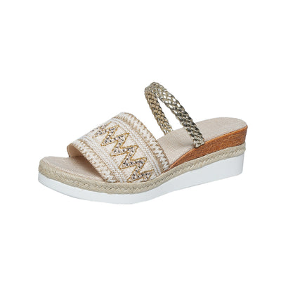 Holly | Elegante Sandalen mit Wellenmuster für Damen