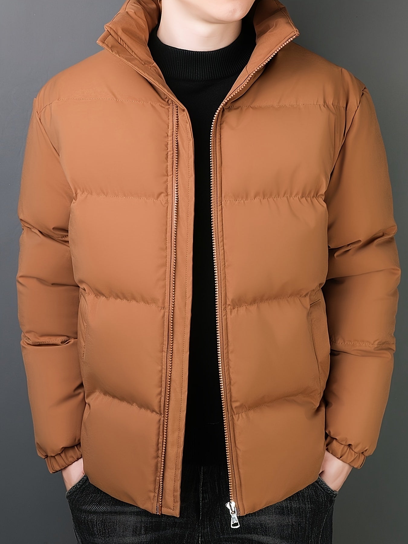 Stilvolle gepolsterte lässige Winterjacke für Herren | Ideal für den Winter