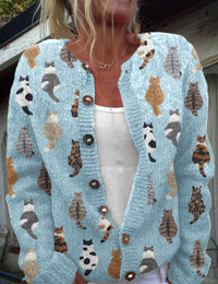 Blauer Cardigan
