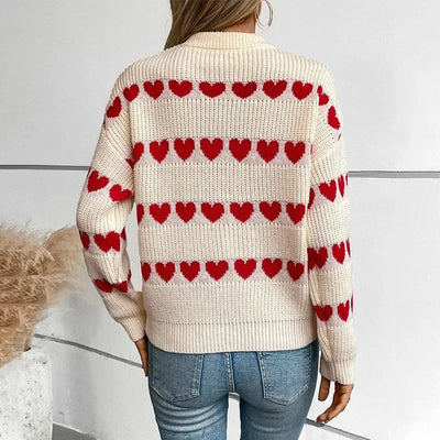 Herziger Winterpullover für Frauen