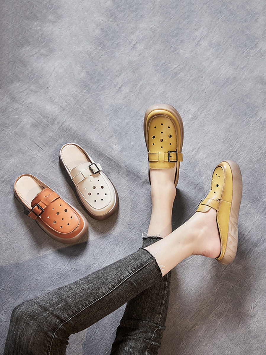 Hestery | Rückenfreie Mules Flats für Frauen