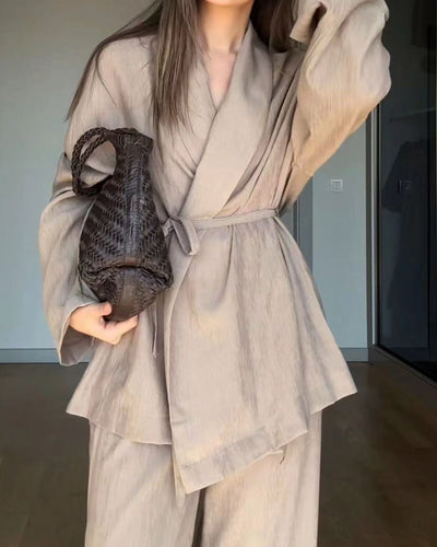 Fudus | Schickes Trend Satz (bluse + Hose)