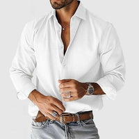 Adrian | Herren Hemd Klassisch Elegant Business Casual Zeitlos Stil in Weiß