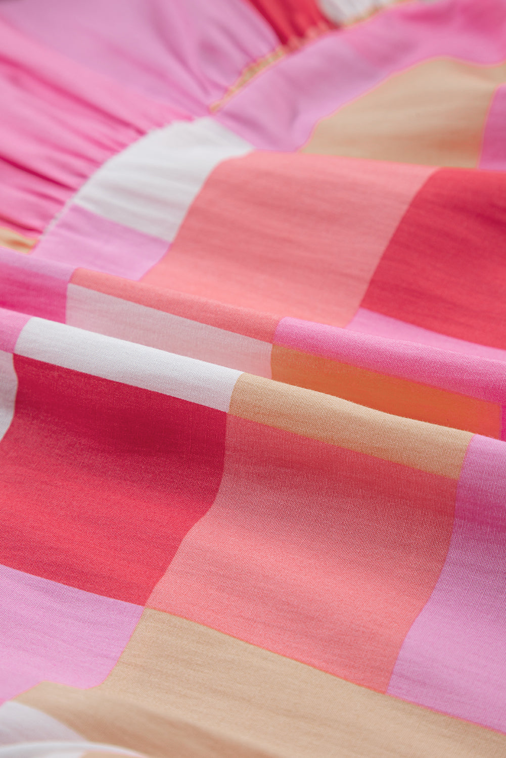 Fudus | Lässiges Kariertes Kleid Mit Puffärmeln