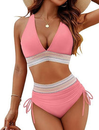 Robyn – Hochgeschnittene Bikinis mit Trendigem Design in Rosa