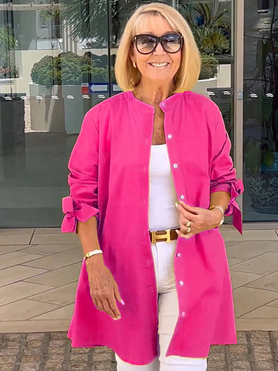 Brudnicky® | Schicke langärmelige Button-Down-Bluse für Damen