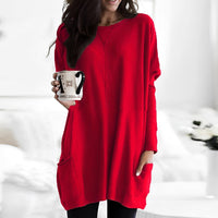 Marcella - Elegantes Langarmshirt in Rot