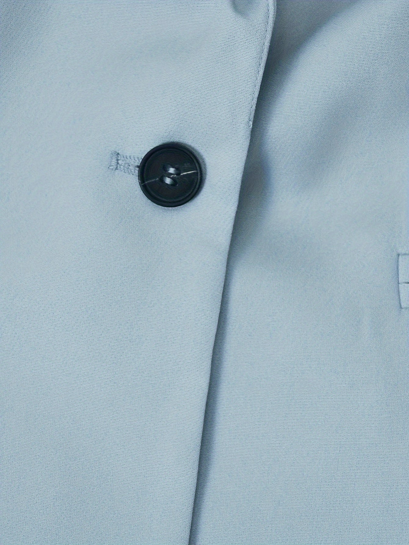 Elegantes Blazer Set in Hellblau mit Knopfdetails und Hose für Damen | Ideal für jeden Tag