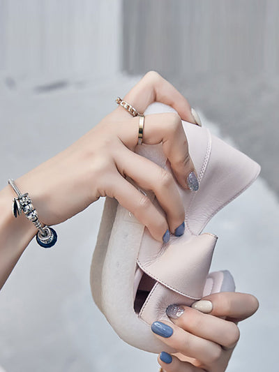 Machella | Damen Sandalen mit niedrigem Absatz