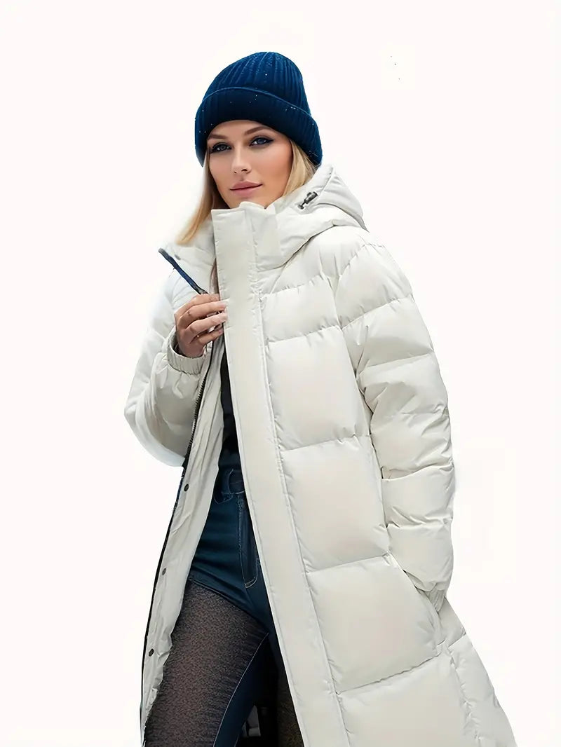 Stylischer Langer Winter Daunenmantel für Damen | Ideal für den Winter