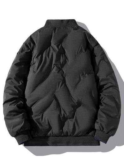 Warme Fleece-Winter-Steppjacke für Herren | Ideal für den Winter