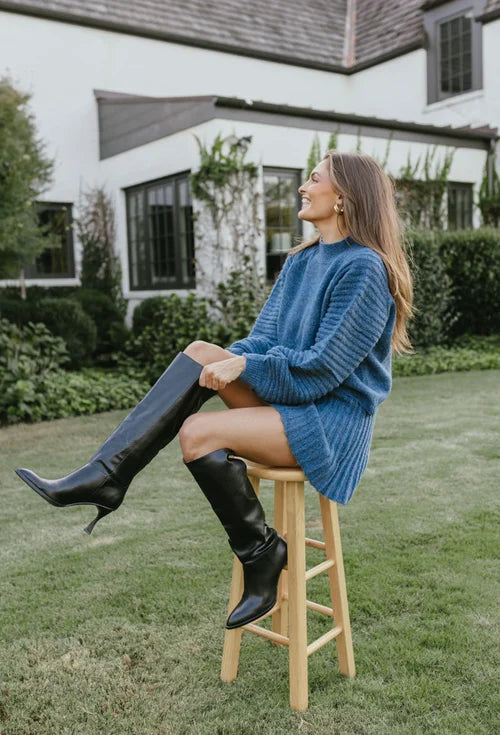 Norra | Eleganter Faltenpullover und Rock