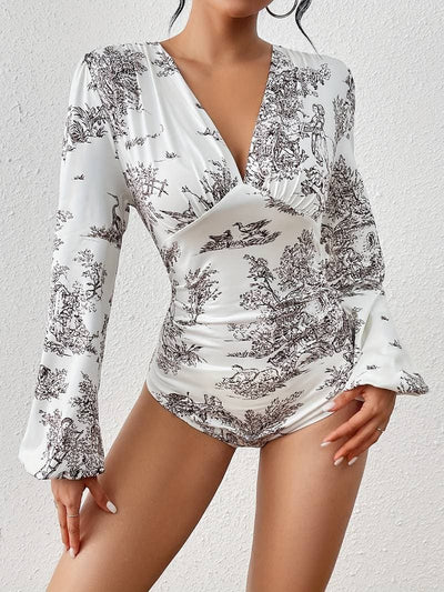 Barbe® | Wunderschöner Body mit Pflanzenmuster