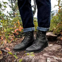 Jason™ | Lederschuhe in Schwarz