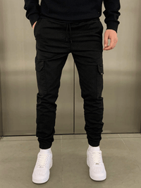 Matthis | Cargo Jogger Fit in Zwart