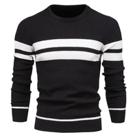 DAWSON - STRICKPULLOVER FÜR MÄNNER in Schwarz