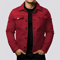Maxwell - Traditionelle Männerjacke aus robustem Stoff in Rot