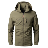 Wasserdichte winddichte Jacke - FENDLER in Khaki
