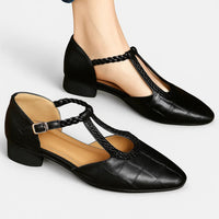 Katharina - Damen Elegante Lederschuhe mit Komfort-Einlage in Schwarz