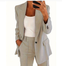 Monique™ | Zweiteiliger Damenanzug in Apricot A-Set