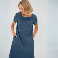 Lara - Stilvolles und elegantes Minikleid in Dunkelblau