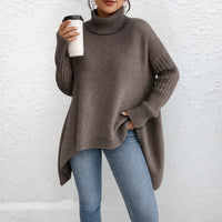 Brigit™ | Lässiger Rollkragenpullover in Braun