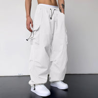 Kaleb - Aktuelle weite Cargohose in Weiß