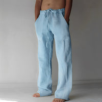 Martin - Komfortable Hose mit Zugband in Hellblau