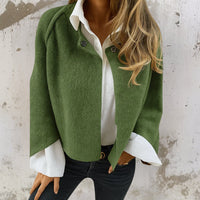 Judith™ | Elegante, warme kurze Jacke in Grün