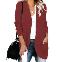 HANAE –  Long-cardigan mit retro-flair in Hellrot