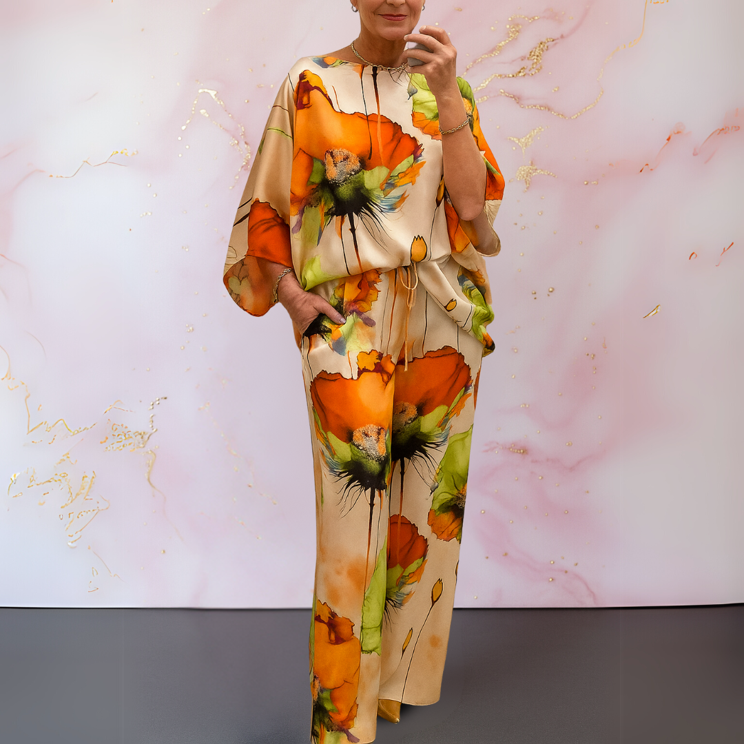 Mona™| Zweiteiliges Damen-Set aus Satin