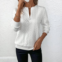Birgit™ | Eleganter Stilvoller Strickpullover in Weiß
