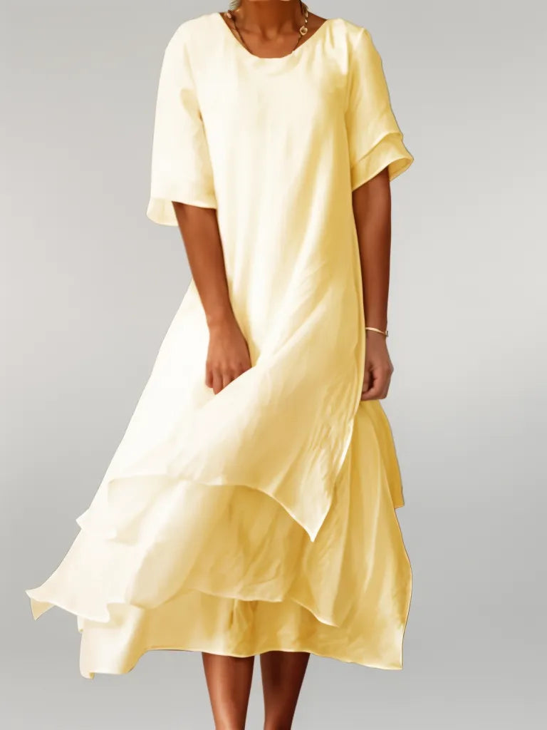 Sibylle - Stilvolles Baumwoll-Maxikleid für Damen