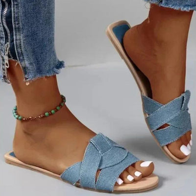 Nadiany | Chique Geflochtene Slip-On Sandalen