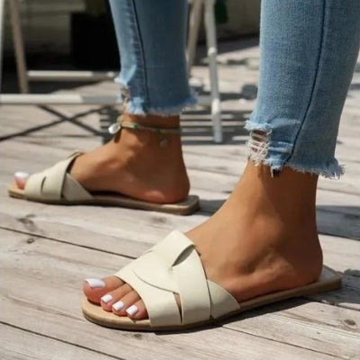 Nadiany | Chique Geflochtene Slip-On Sandalen