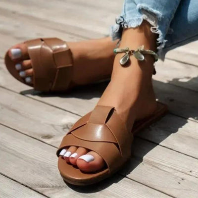 Nadiany | Chique Geflochtene Slip-On Sandalen