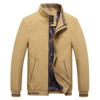 Herren Langarmjacke mit Taschen in Khaki