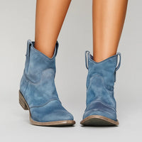 Claudia™ | zeitlose Stiefeletten in Hellblau