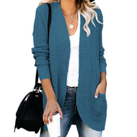 HANAE –  Long-cardigan mit retro-flair in Hellgrün