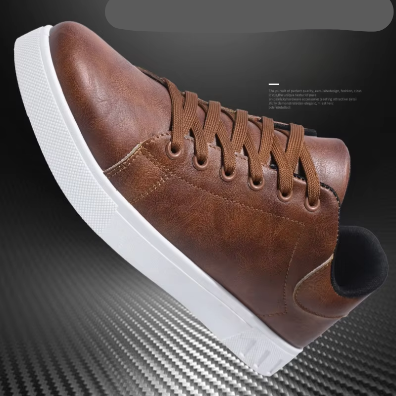 Fudus | Lässige Herrenschuhe Mit Lederoptik Und Bequemer Gummisohle