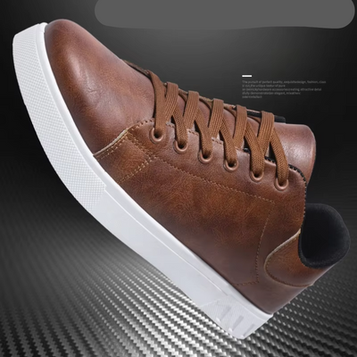 Fudus | Lässige Herrenschuhe Mit Lederoptik Und Bequemer Gummisohle