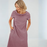 Lara - Stilvolles und elegantes Minikleid in Lila