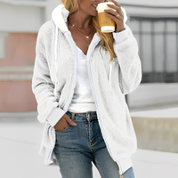 Chloe - Komfortable Damenjacke mit Kapuze in Weiß