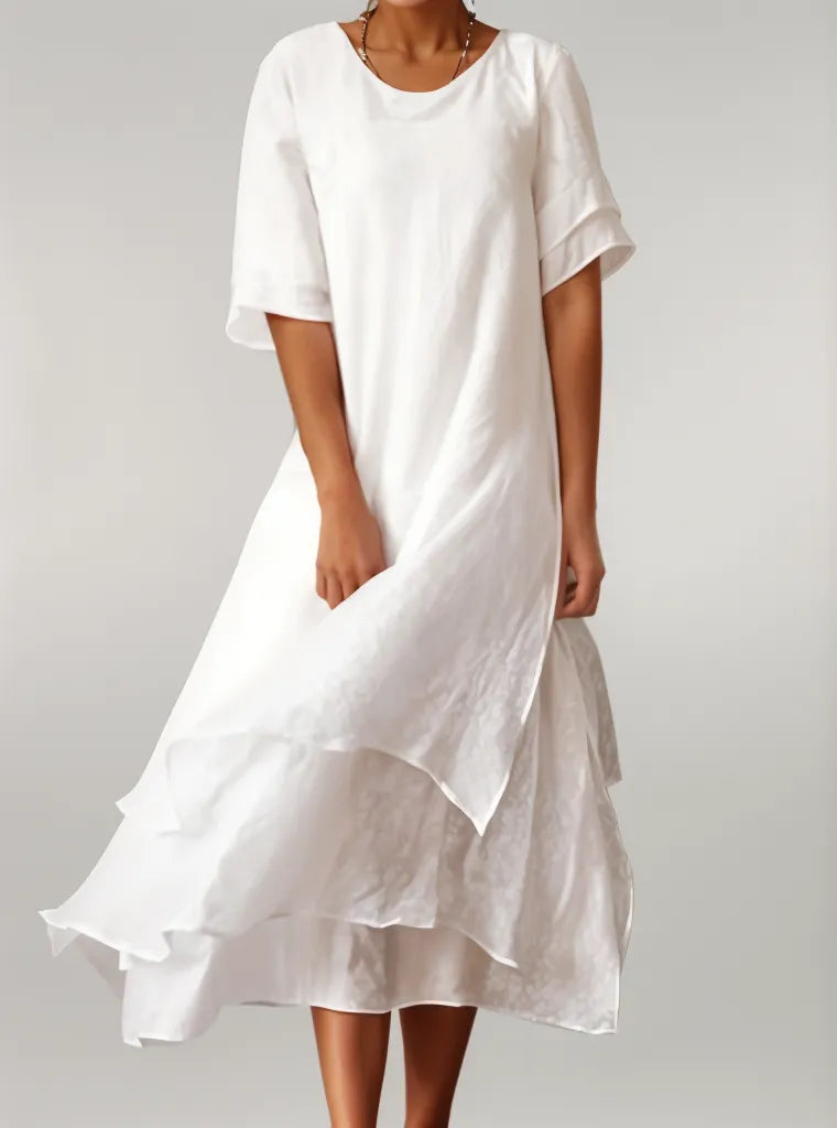 Sibylle - Stilvolles Baumwoll-Maxikleid für Damen