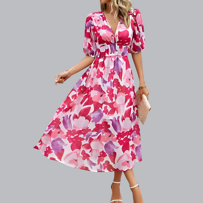 Charlotte™ | Elegantes V-Ausschnitt Kleid