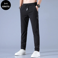 Schnelltrocknende Herren Stretchhose | 1+1 GRATIS in Schwarz