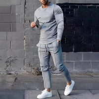 Adelard - Herren-Set mit Pullover und Hose in Grau